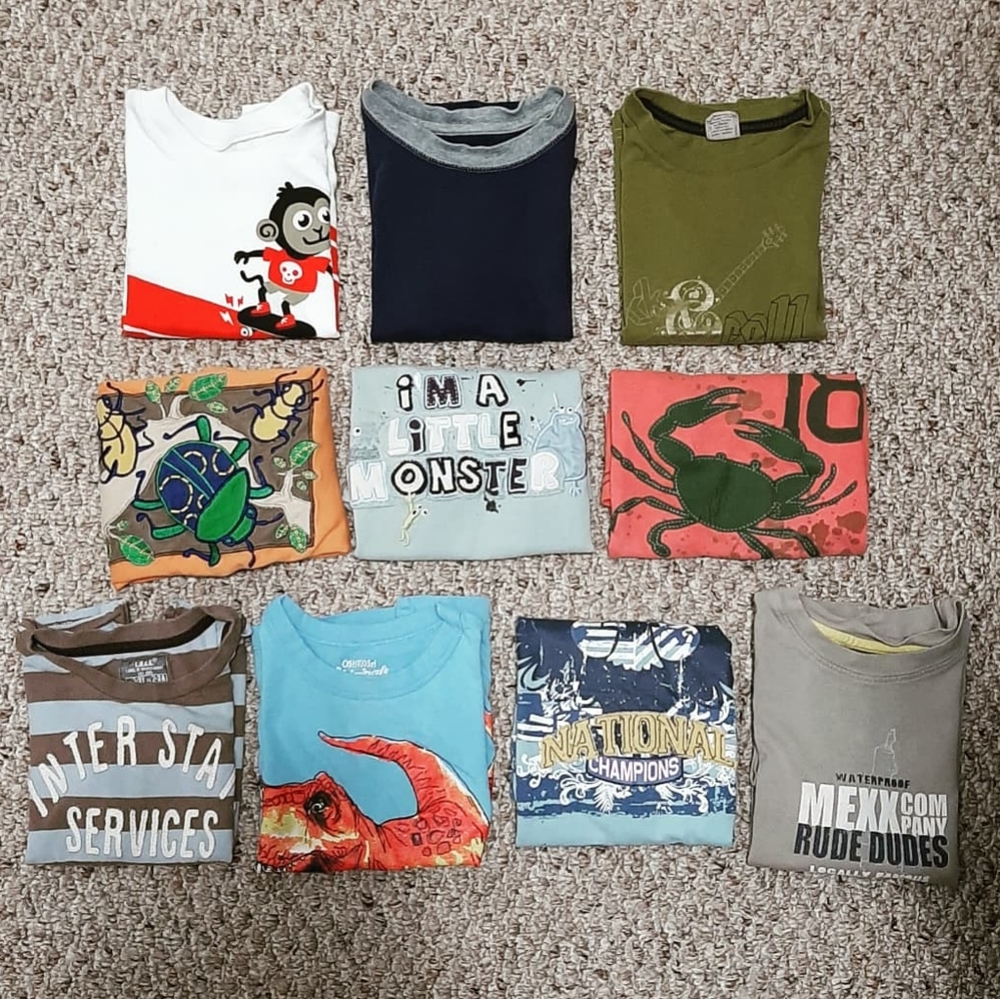 Bundle of boys short sleeves